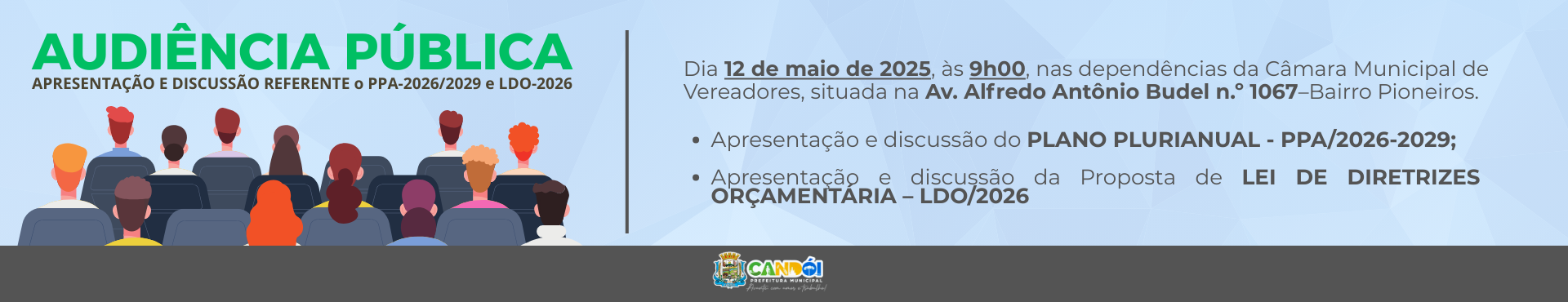 AUDIÊNCIA PÚBLICA - 12 DE MAIO DE 2025