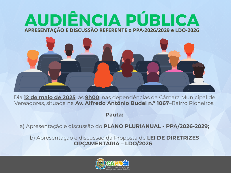 AUDIÊNCIA PÚBLICA - 12 DE MAIO DE 2025