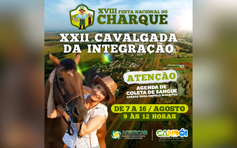 Prefeitura de Candói realiza coleta de sangue de cavalos para Cavalgada da Integração
